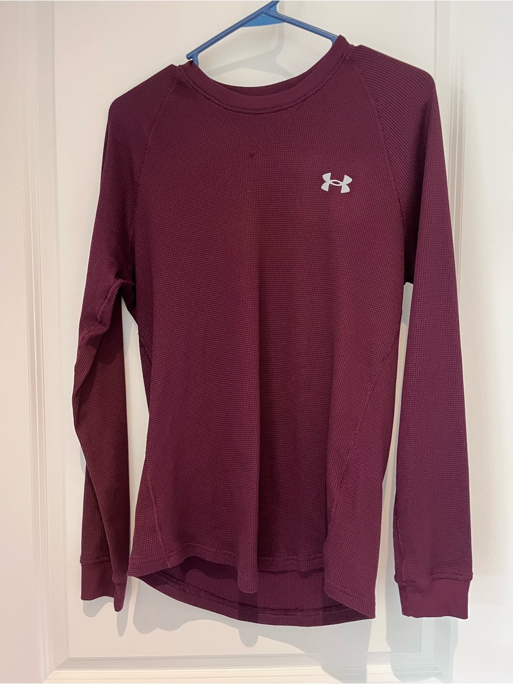 Under Armour Men's Maroon Long-Sleeve Performance Crew